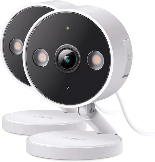 Tapo 2K+ Indoor/Outdoor Wired Security Camera - 2024 PCMag Editors' Choice, Person/Pet/Vehicle Detection, Baby Monitoring, Color Night Vision, Subscription-Free Local Storage or Optional Cloud, C120