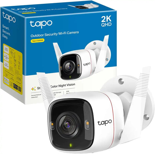 Tapo 2K+ Outdoor Wired Security Camera, C320WS, Works with Alexa
