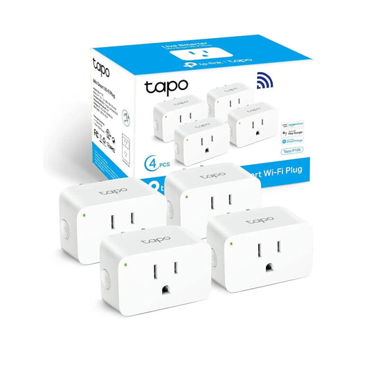Tapo Smart Plug Mini 15A, Smart Wi-Fi Plug, P105(4-Pack)